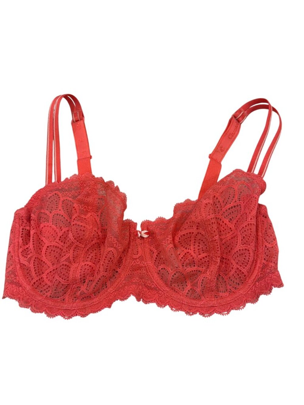 Chantelle C Jolie Lace #1745 Womens Bra USA 32DDD Coral Underwire